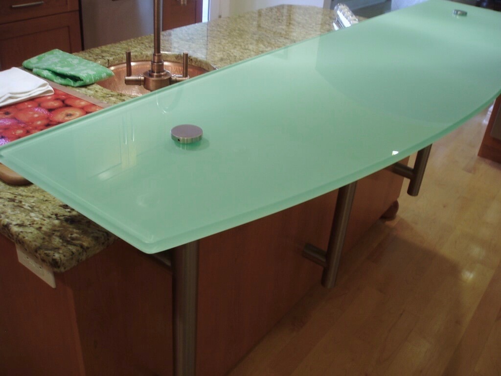 Custom Regular Glass Countertops
